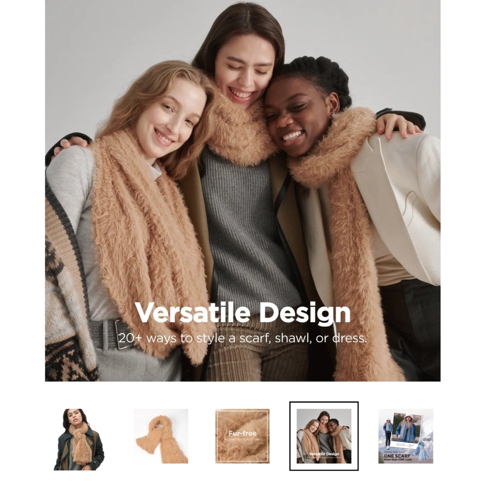 NEW Fuzzy Scarf